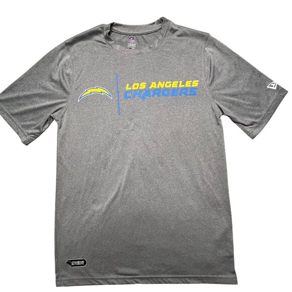 Los Angeles Chargers NFL Team Apparel T-Shirt S Gray Polyester - Picture 1 of 11